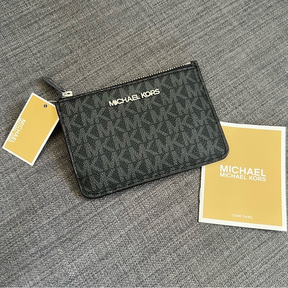 NWT MICHAEL KORS JET SET TRAVEL SMALL TOP ZIP COIN POUCH WITH ID - Picture 7 of 7